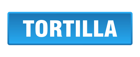 tortilla button. tortilla square blue push button