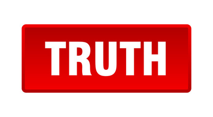 truth button. truth square red push button