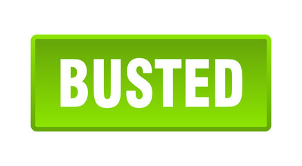 busted button. busted square green push button