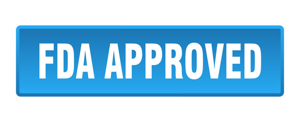 fda approved button. fda approved square blue push button