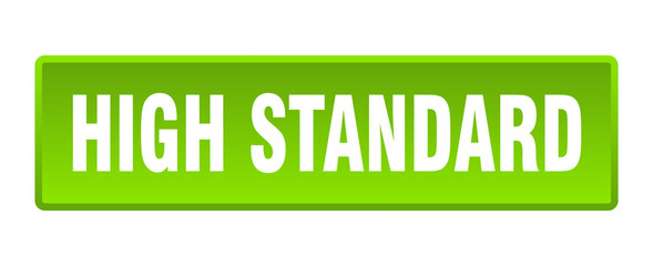high standard button. high standard square green push button