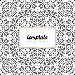 Background mandala seamless pattern vector