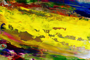 Colorful abstract background wallpaper. Modern motif visual art.  Mixtures of oil paint. Trendy...