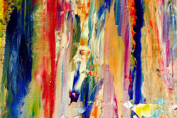 Colorful abstract background wallpaper. Modern motif visual art.  Mixtures of oil paint. Trendy...