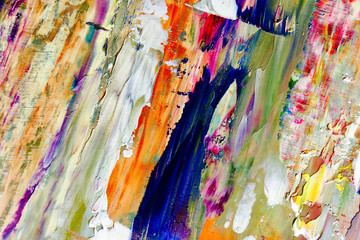 Colorful abstract background wallpaper. Modern motif visual art.  Mixtures of oil paint. Trendy...