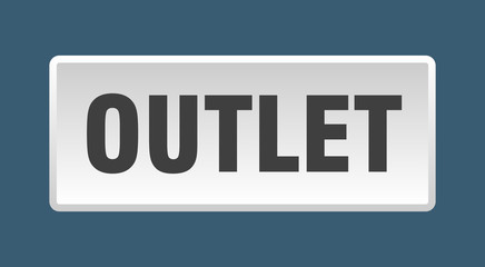 outlet button. outlet square white push button