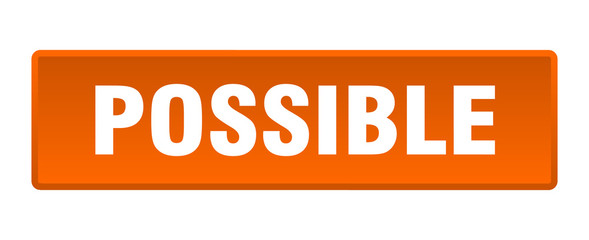 possible button. possible square orange push button