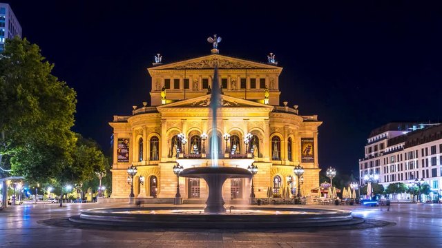 This is the Frankfurt Opera House, an historic landmark buildings and popular tourist destination 