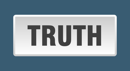 truth button. truth square white push button