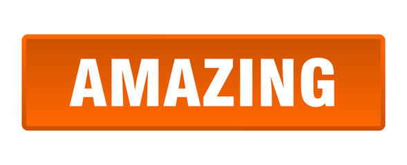 amazing button. amazing square orange push button