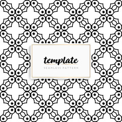 Background mandala seamless pattern vector