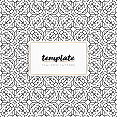 Background mandala seamless pattern vector