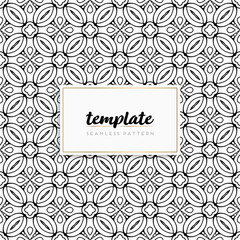 Background mandala seamless pattern vector