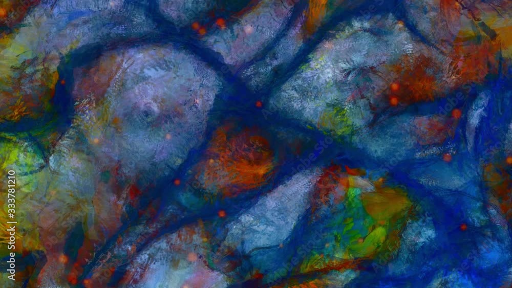 Poster abstract background. moving colors and patterns