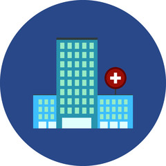 Hospital Buidling Vector illustration