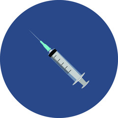 Syringe , injection illustration , medical instrument