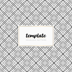 Fototapeta premium Background mandala seamless pattern vector