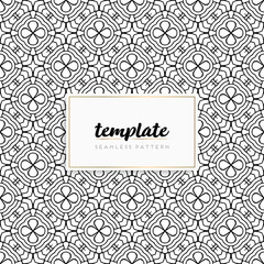 Background mandala seamless pattern vector