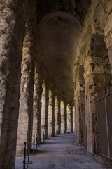 ROME, ITALY-September 25, 2019: warm autumn walks through the streets of Rome through the eyes of a tourist