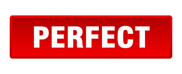 perfect button. perfect square red push button