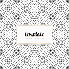 Background mandala seamless pattern vector