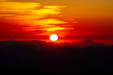 Fototapeta premium Mountain Sunset