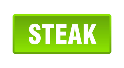 steak button. steak square green push button