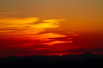 Obraz premium Mountain Sunset