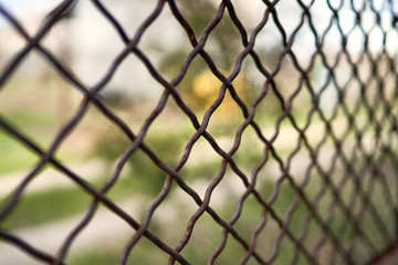 thick wire iron mesh fence