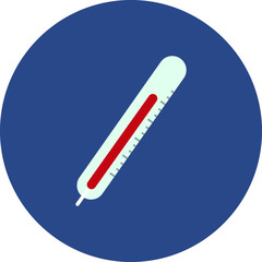 Thermometer showing high temperature