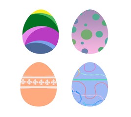Seamless Easter pattern. Colorful season texture with cute eggs.