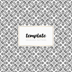 Background mandala seamless pattern vector