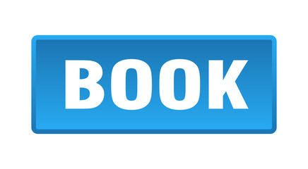 book button. book square blue push button