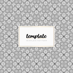 Background mandala seamless pattern vector