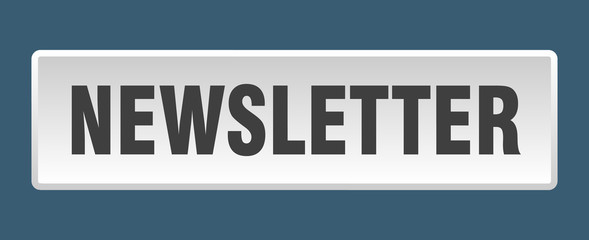 newsletter button. newsletter square white push button