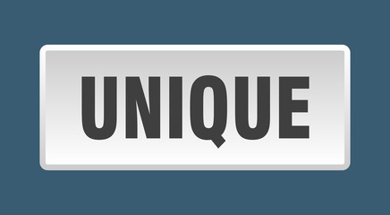 unique button. unique square white push button