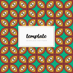 Background mandala seamless pattern vector