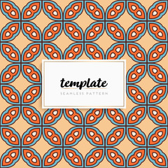 Background mandala seamless pattern vector