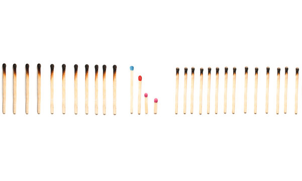 matches isolated on a white background. family protection concept. purity. protecting the family from the bad influence of society. social problems concept. Health oncept