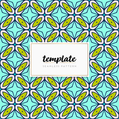 Background mandala seamless pattern vector