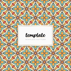 Background mandala seamless pattern vector