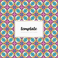 Background mandala seamless pattern vector