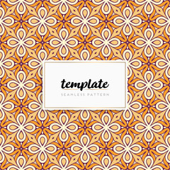 Background mandala seamless pattern vector