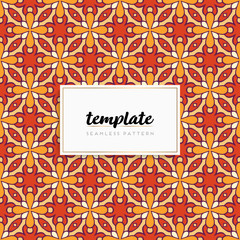 Background mandala seamless pattern vector