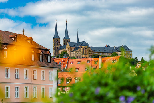 Bamberg city in Germany. Cathedral in background © Konstantin Yolshin