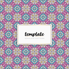 Background mandala seamless pattern vector