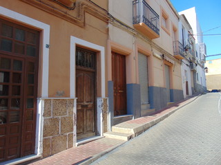 Fototapeta premium Calles de Cuevas de Almanzora, en Almería