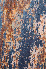 Rusty metal texture, background. Old dry paint texture.