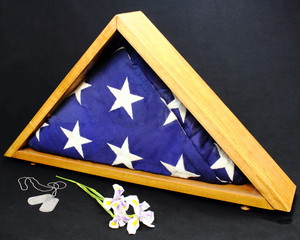 The American Flag, presented to the family of a fallen veteran