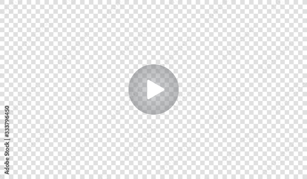 Poster play video sign or button vector. transparent play button isolated on transparent background. vector
